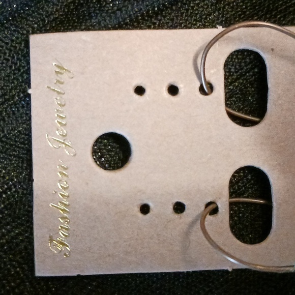 Dangle earrings, round, bead, copper, patina, green, turquoise, pink, cream - Picture 4 of 5